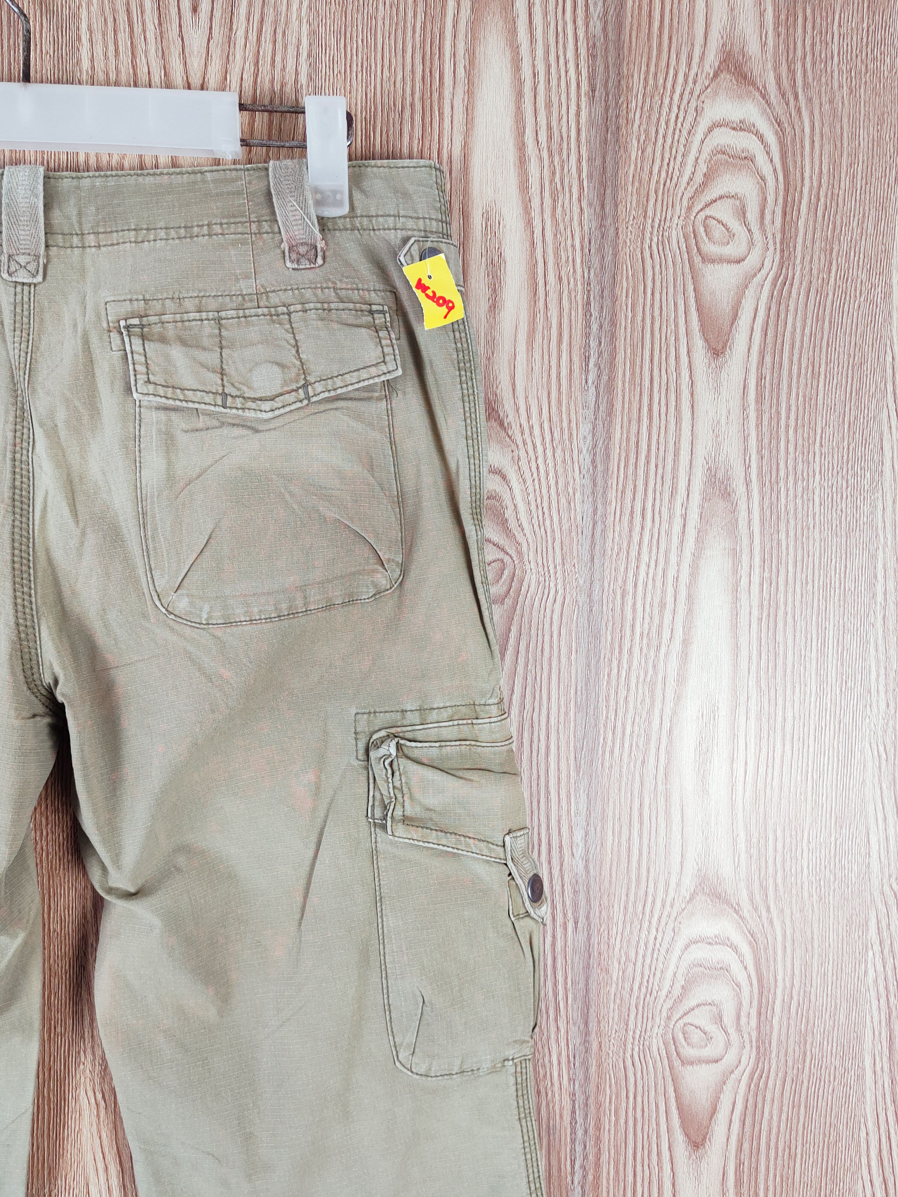 Japanese Brand Gap Green Faded Multipocket Tactical Cargo Pants #W209 Size US 30 / EU 46 - 10 Thumbnail