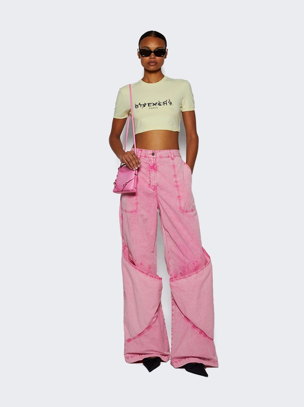 The Attico o1mle0526 Long Jeans in Pink Size 28" / US 6 / IT 42 - 2 Thumbnail