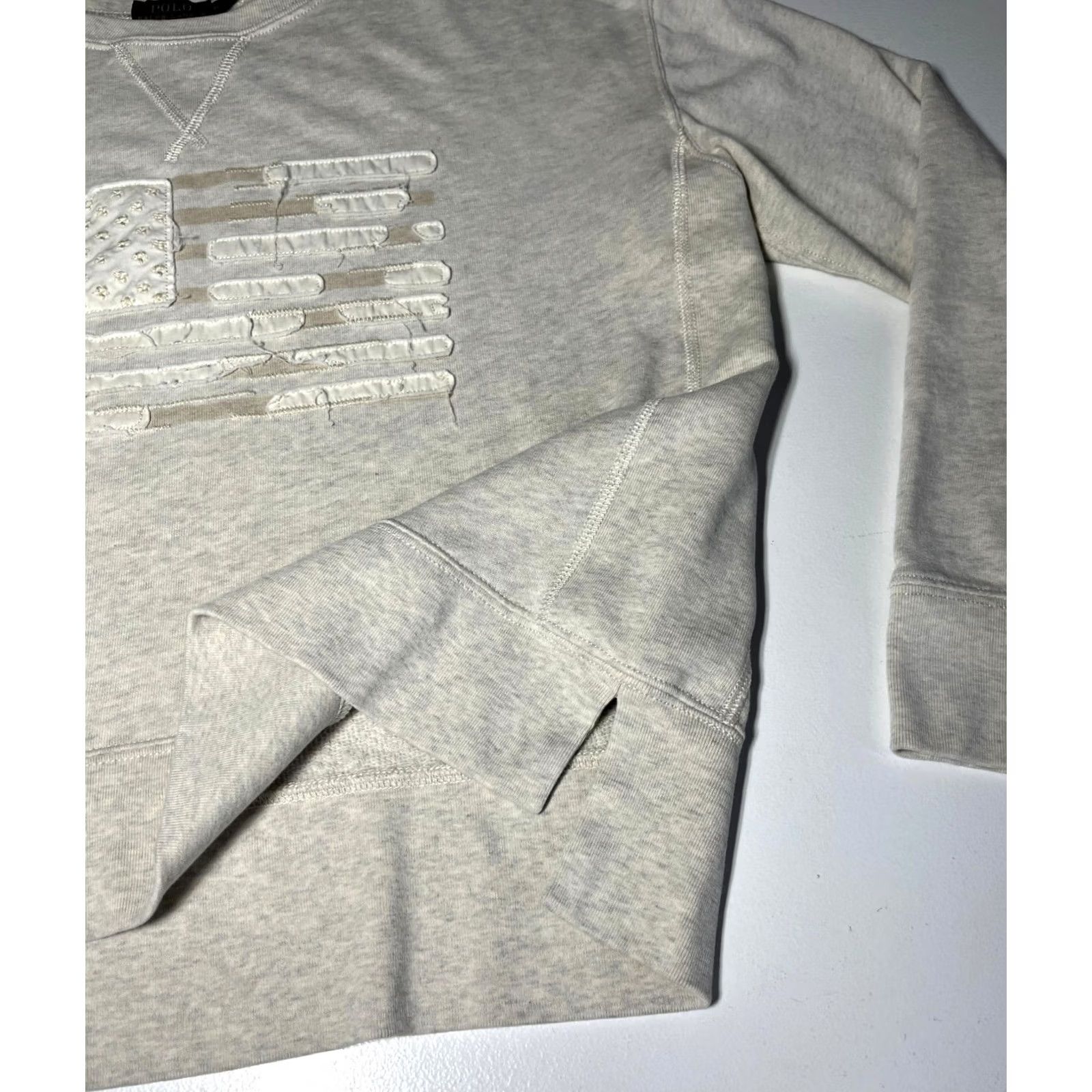 Polo Ralph Lauren Polo Ralph Lauren Pullover Sweatshirt Women’s American Flag Sz M Gray Polo Ralph Lauren Sweatshirt Women’s American Flag M Gray Size M / US 6-8 / IT 42-44 - 7 Thumbnail