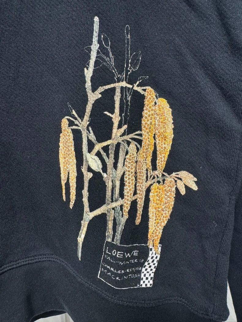 Loewe LOEWE Black floral hoodie Size XS / US 0-2 / IT 36-38 - 3 Thumbnail