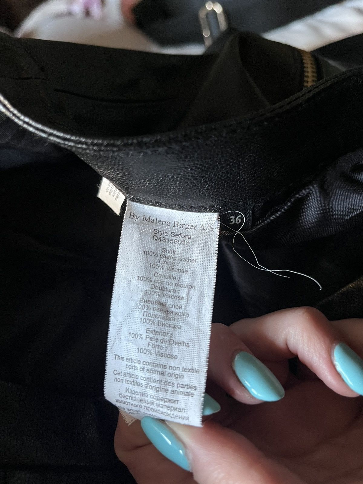 By Malene Birger Black leather pant by Malene Birger Real sheep leather Size 25" / US 0 / IT 36 - 5 Thumbnail