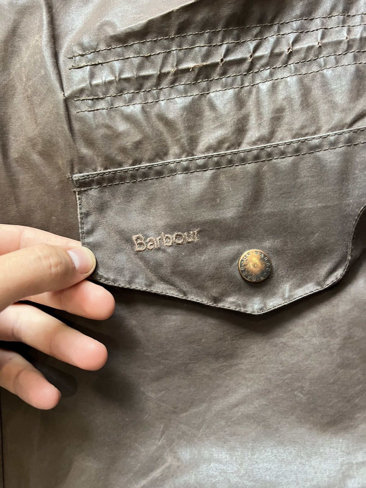 Barbour Barbour Brown Waxed Jacket Sapper Vintage Size US XL / EU 56 / 4 - 3 Thumbnail