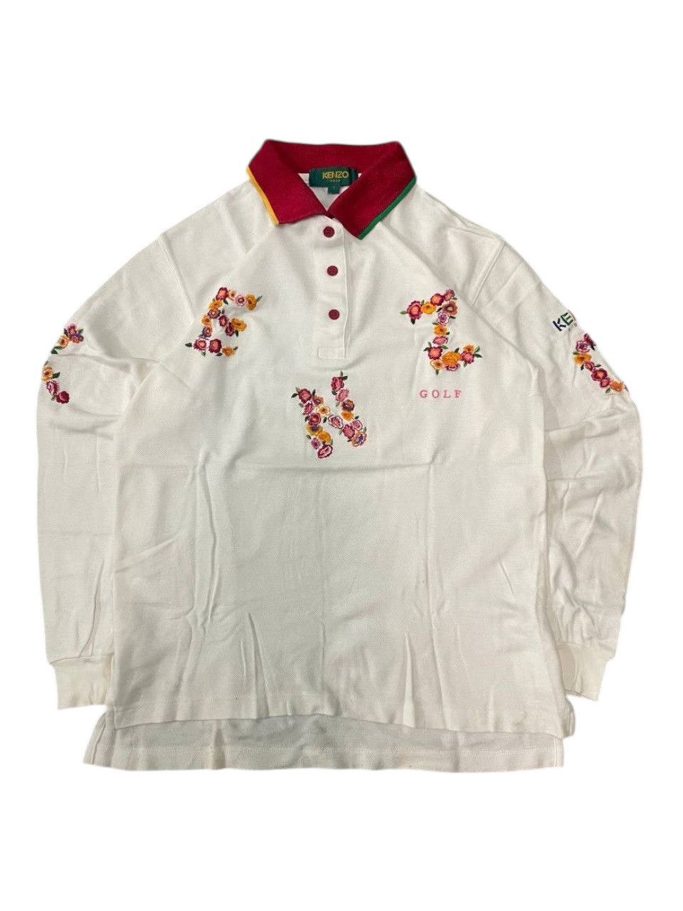 Kenzo KENZO GOLF EMBROIDED BLOOMS COLOURFULL Size XS / US 0-2 / IT 36-38 - 1 Thumbnail