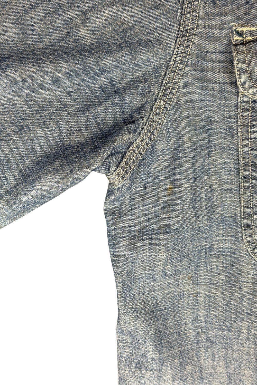 RRL Ralph Lauren RRL Double RL Chambray Work Shirt Indigo Fade Ralph Lauren Size US XS / EU 42 / 0 - 11 Thumbnail