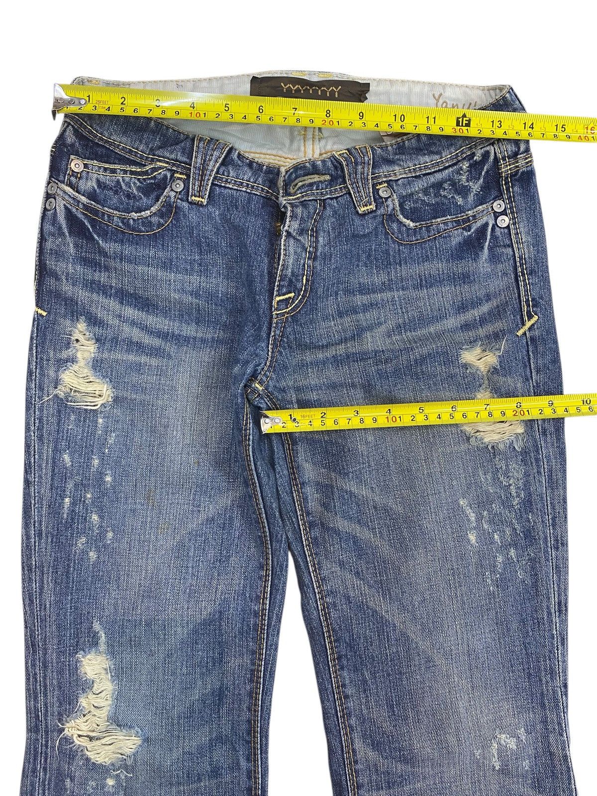 Japanese Brand Japanese Brand Whiskers Faded Wash Style Ripped Jeans Size US 28 / EU 44 - 5 Thumbnail