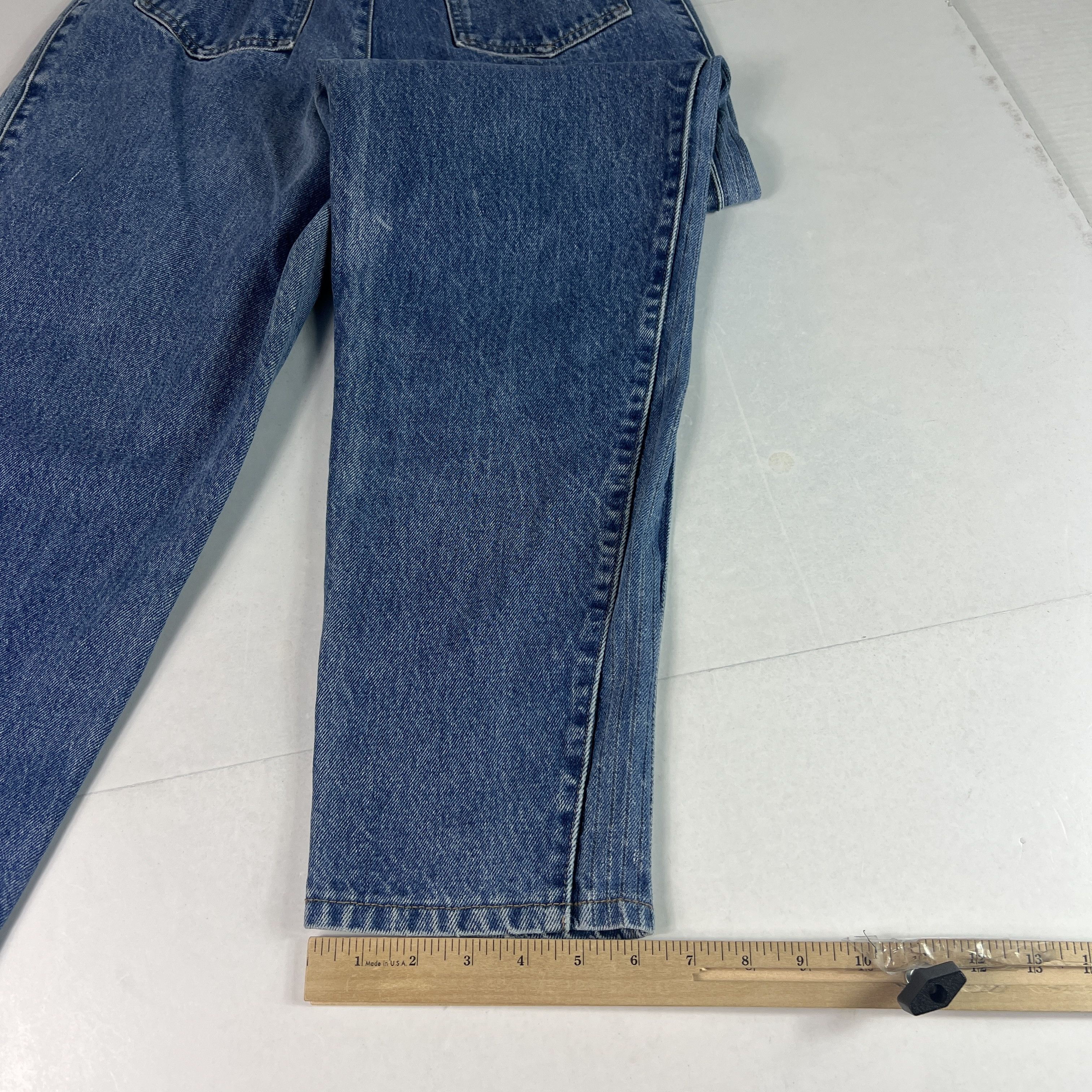 Calvin Klein VTG 80s Calvin Klein Jeans High Rise Tapered Blue Denim Size 28" / US 6 / IT 42 - 15 Thumbnail