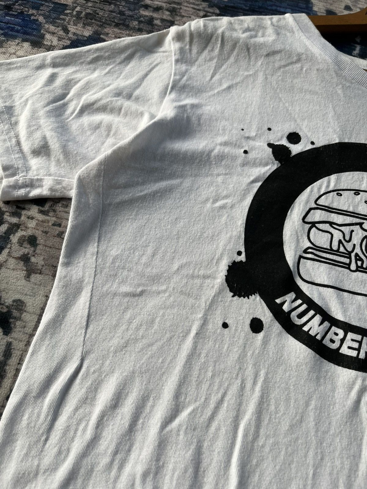 Japanese Brand × Number (N)ine Number (Nine) Burger Big Logo Tee Japan Size US L / EU 52-54 / 3 - 3 Thumbnail
