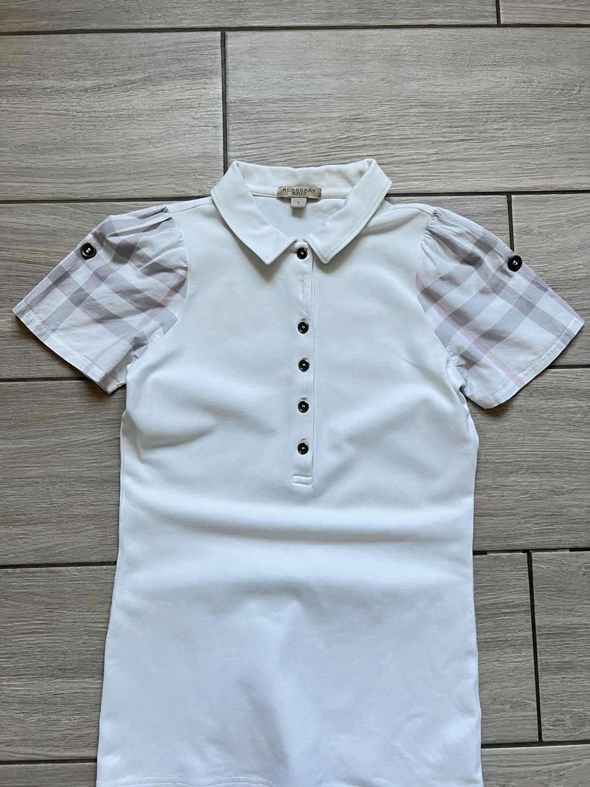 Burberry Vintage Burberry Polo T-shirt Size S / US 4 / IT 40 - 3 Thumbnail