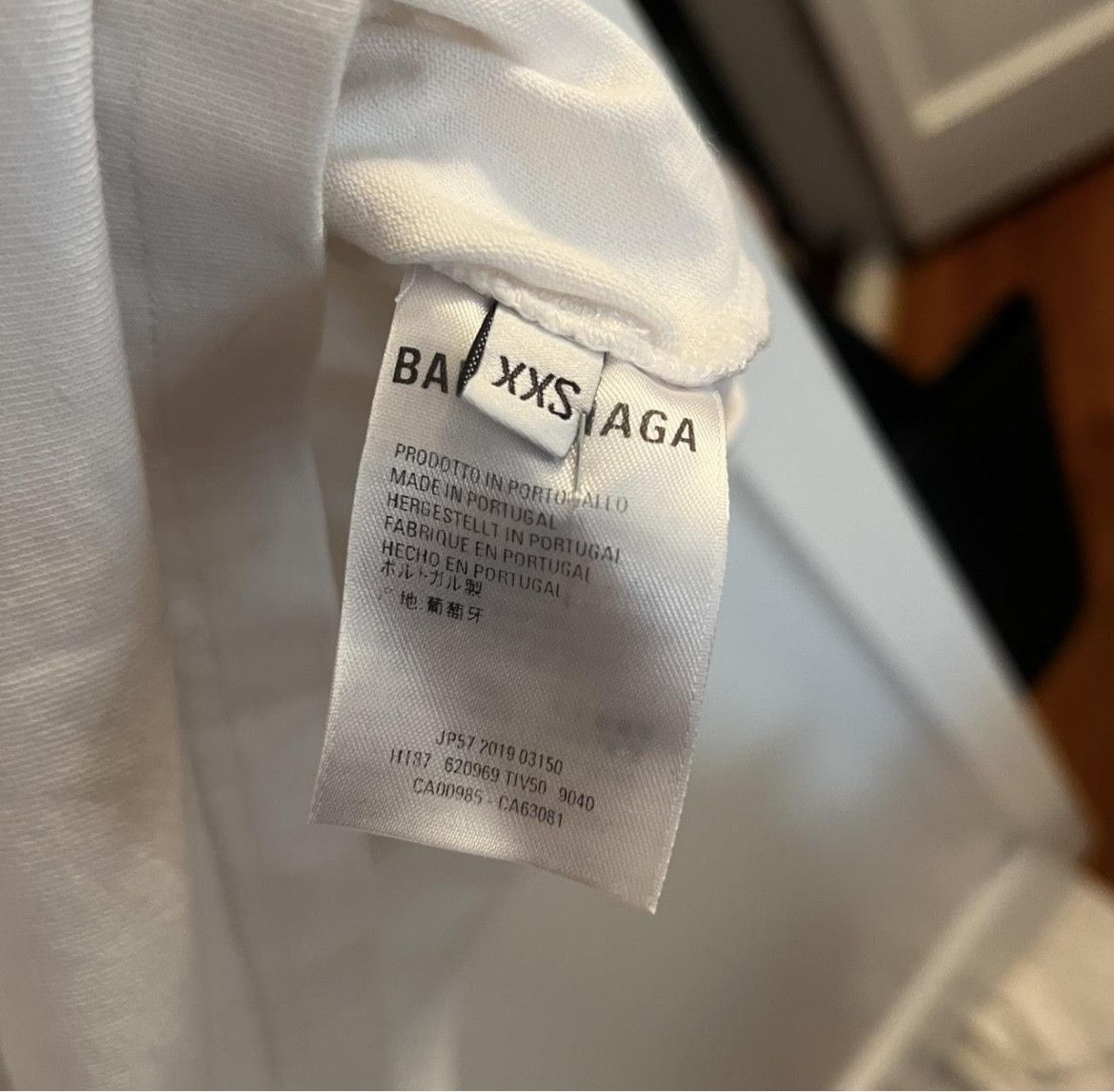 Balenciaga BALENCIAGA B@LENCI@9A SYMBOLIC WHITE TEE Size XXS / US 00 / IT 34 - 3 Thumbnail