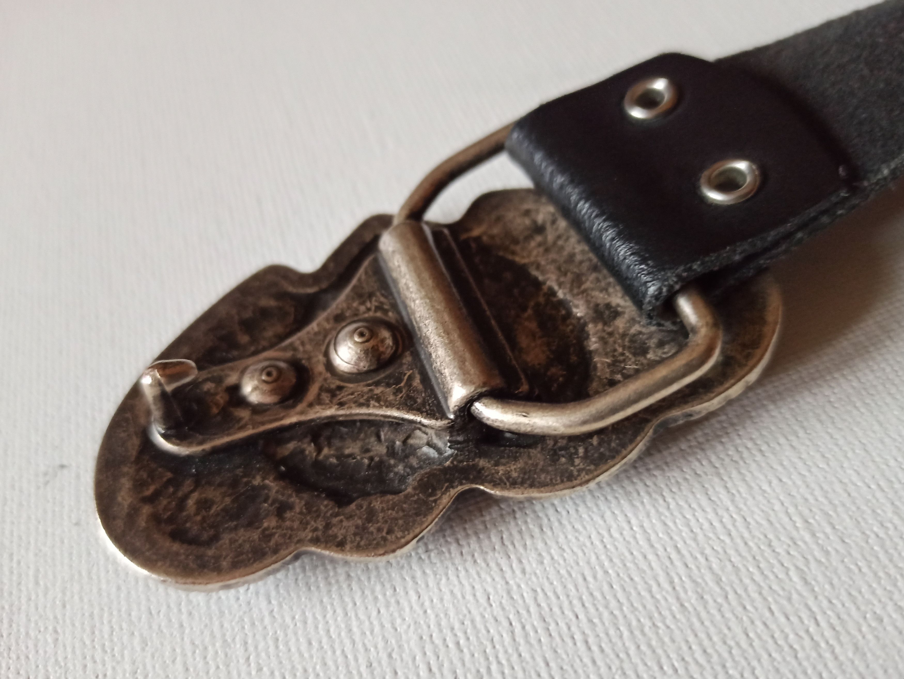 Vintage Vintage leather italian belt Size ONE SIZE - 3 Thumbnail