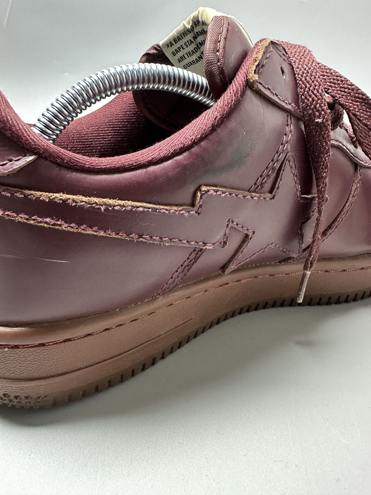 Bape Glass Leather Bapesta Size US 9.5 / EU 42-43 - 14 Thumbnail
