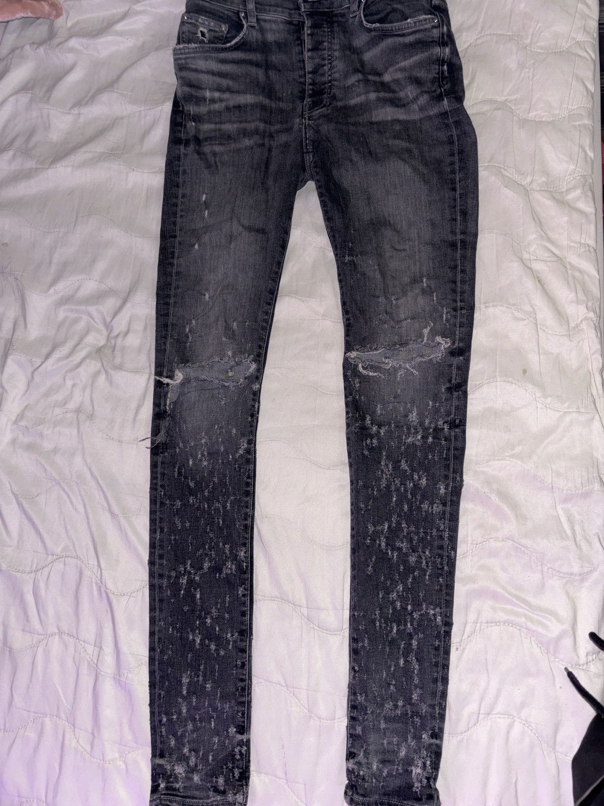 AMIRI Grey Shotgun Jeans