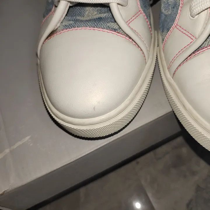 Louis Vuitton Louis Vuitton High-Top Denim Sneakers -2508 Size US 6.5 / EU 39-40 - 7 Thumbnail