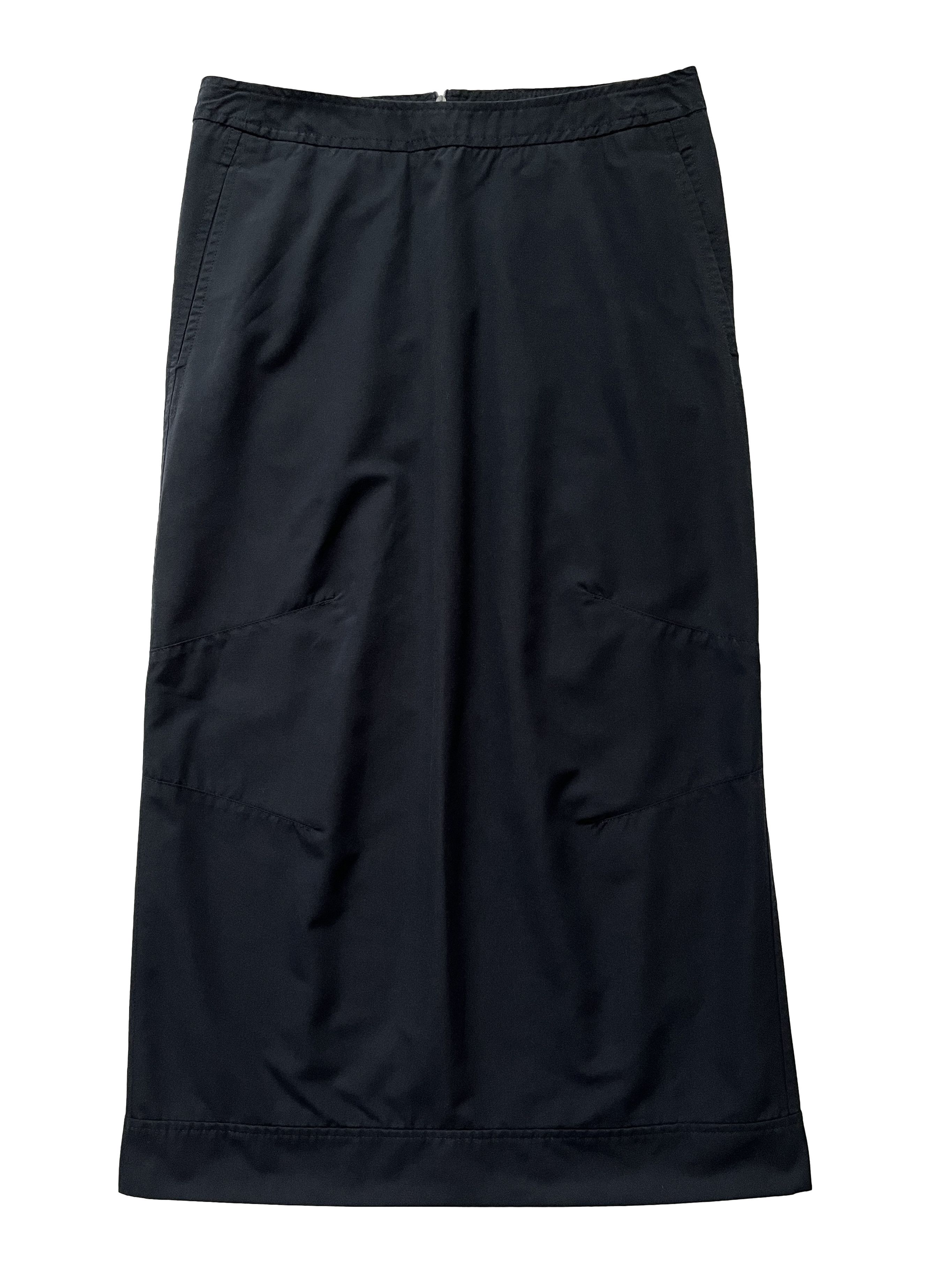 Mandarina Duck ⚡️QUICK SALE⚡️2000's Mandarina Duck Exowear Navy Midi Skirt Size 30" / US 8 / IT 44 - 1 Thumbnail