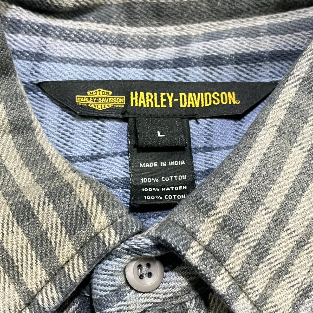Harley Davidson Vintage Harley Davidson Schematic Plaid Button Up Longsleeve Size US L / EU 52-54 / 3 - 7 Thumbnail