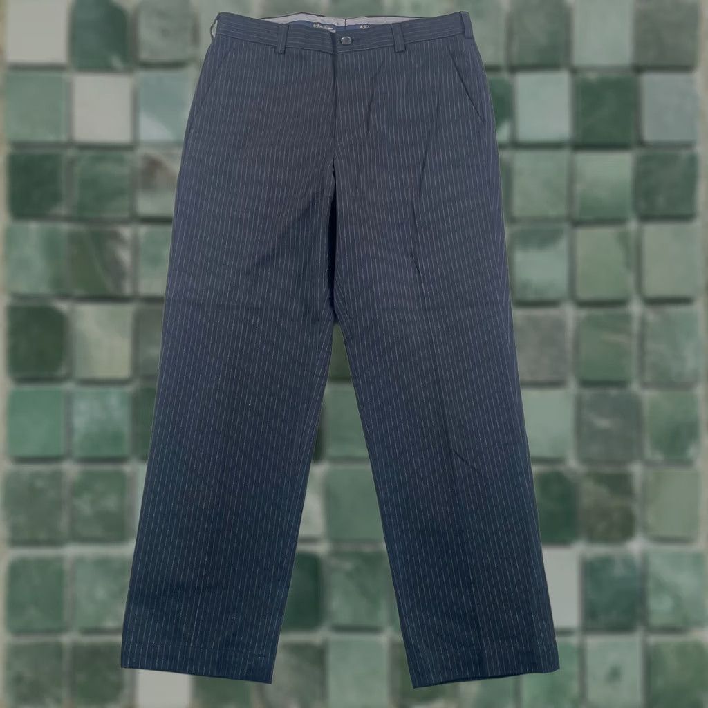 Brooks Brothers Brooks Brothers Clark Trouser Pants Men 34x30 Black Pinstripe Wool Blend NWOT Size US 34 / EU 50 - 1 Thumbnail