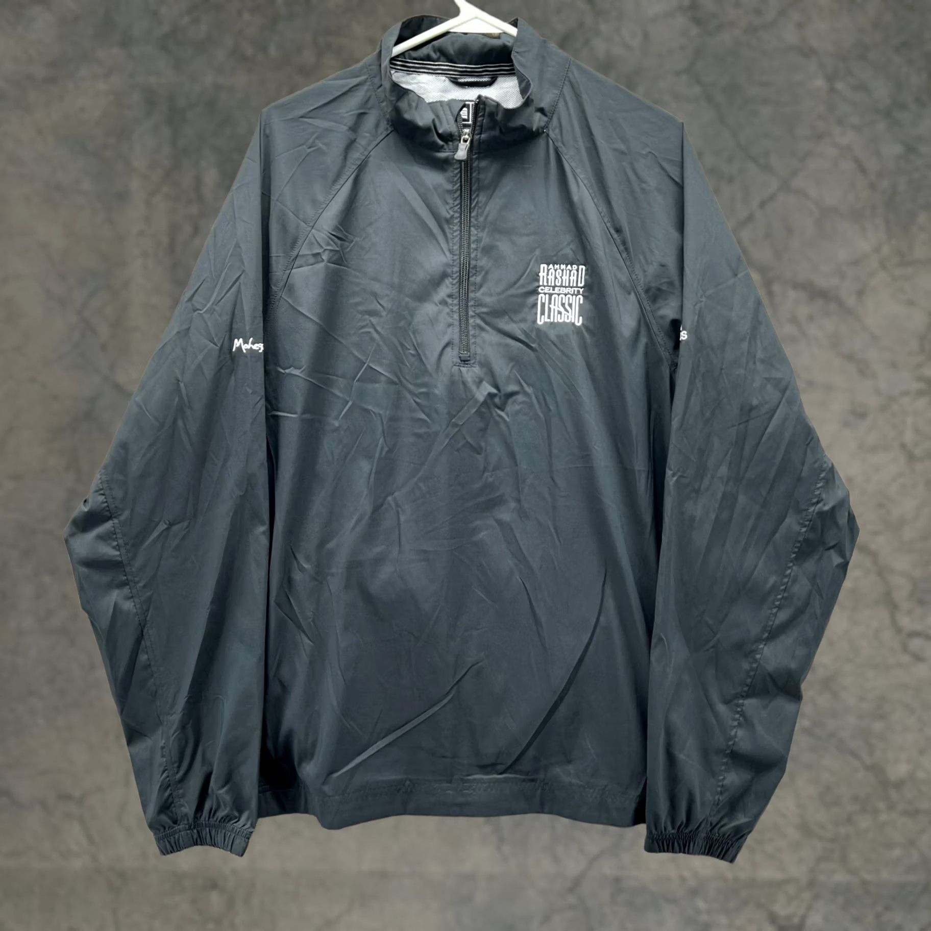 Adidas adidas Jacket Mens L Black Vtg Windbreaker Ahmad Rashad Classic Clima Proof Size US L / EU 52-54 / 3 - 1 Thumbnail