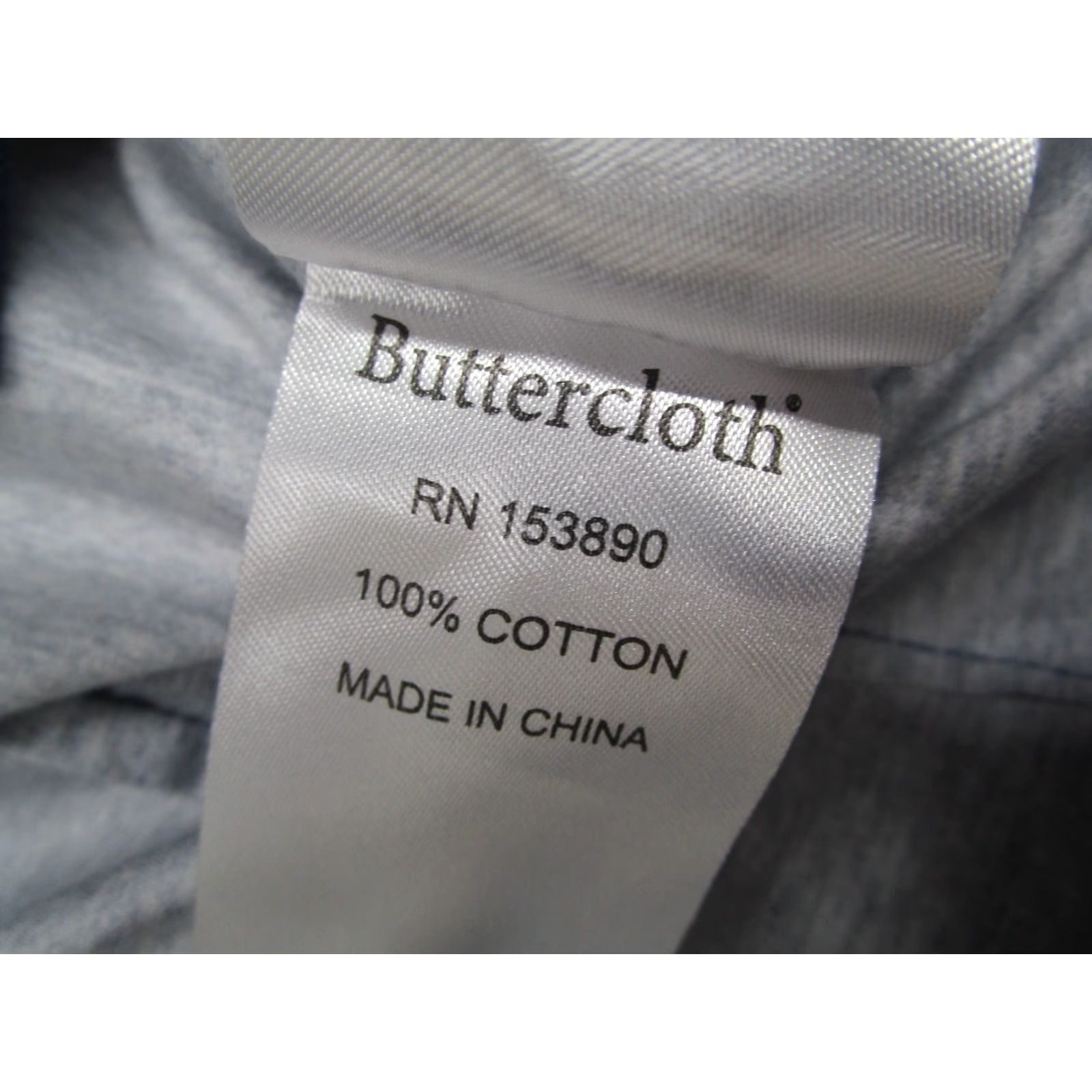 Vintage Buttercloth Shirt Mens XL Blue Regular Fit Button Up Work Flip Cuff Size US XL / EU 56 / 4 - 5 Thumbnail