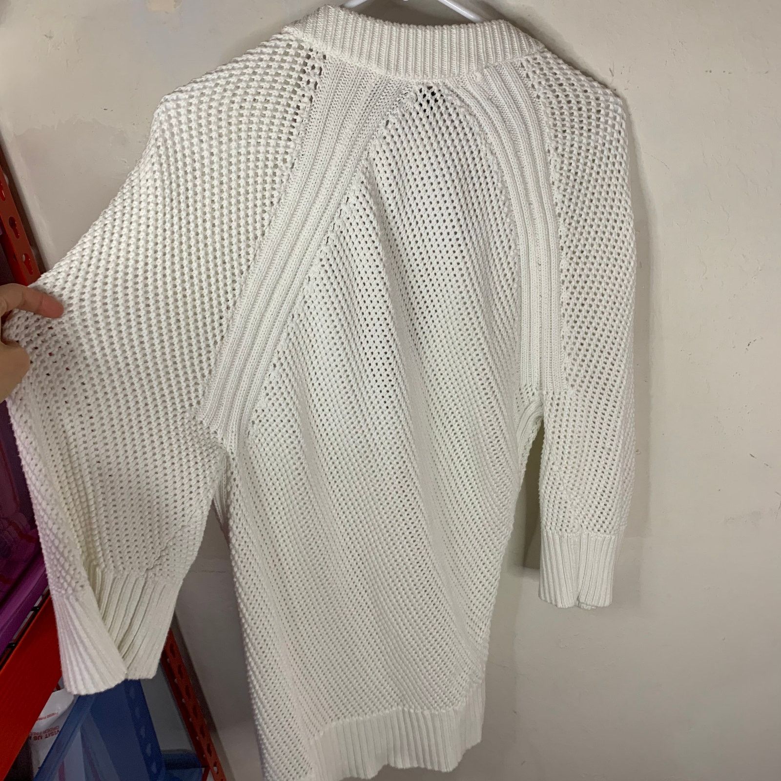 Banana Republic Banana Republic White Knit Sweater Size M Size M / US 6-8 / IT 42-44 - 4 Thumbnail