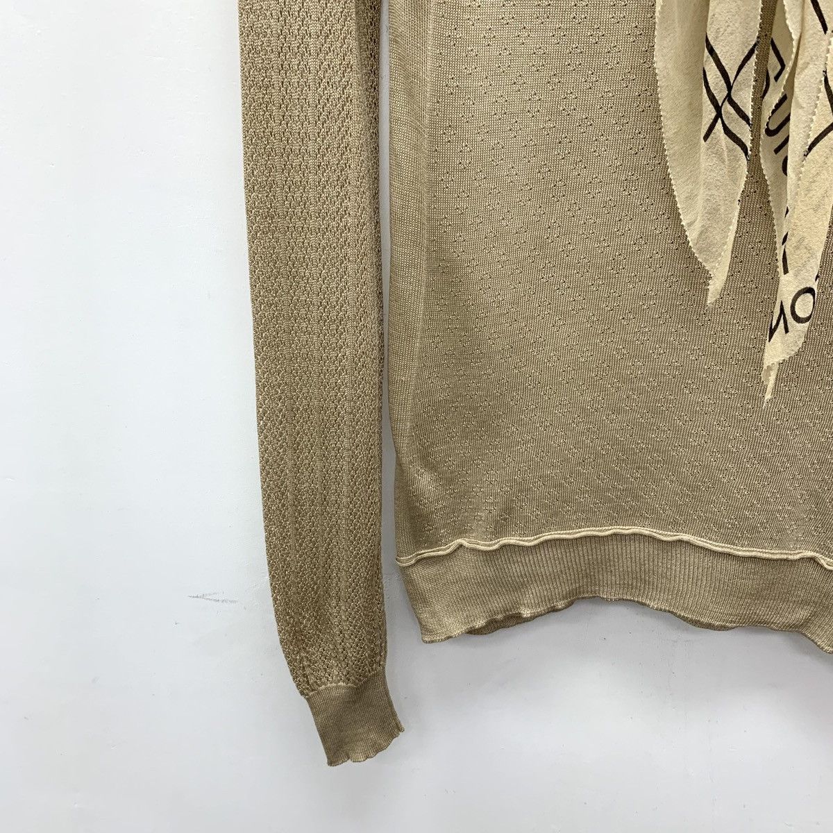 Louis Vuitton Louis Vuitton Scarf Detail Long Sleeve Knit Sweater K26WX Size S / US 4 / IT 40 - 4 Thumbnail
