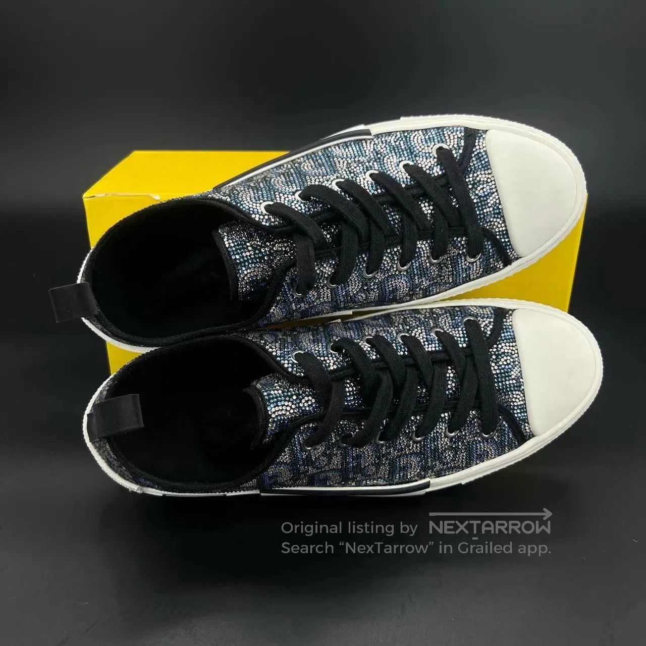 Dior Multi Colored Low-Top Sneakers with Sparkle Detail. Size US 10 / EU 43 - 7 Thumbnail