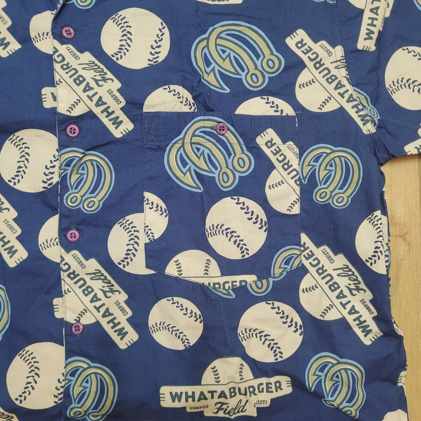 Other Whataburger Hooks Hawaiian Shirt XL MiLB SGA Texas Baseball Size US XL / EU 56 / 4 - 3 Thumbnail