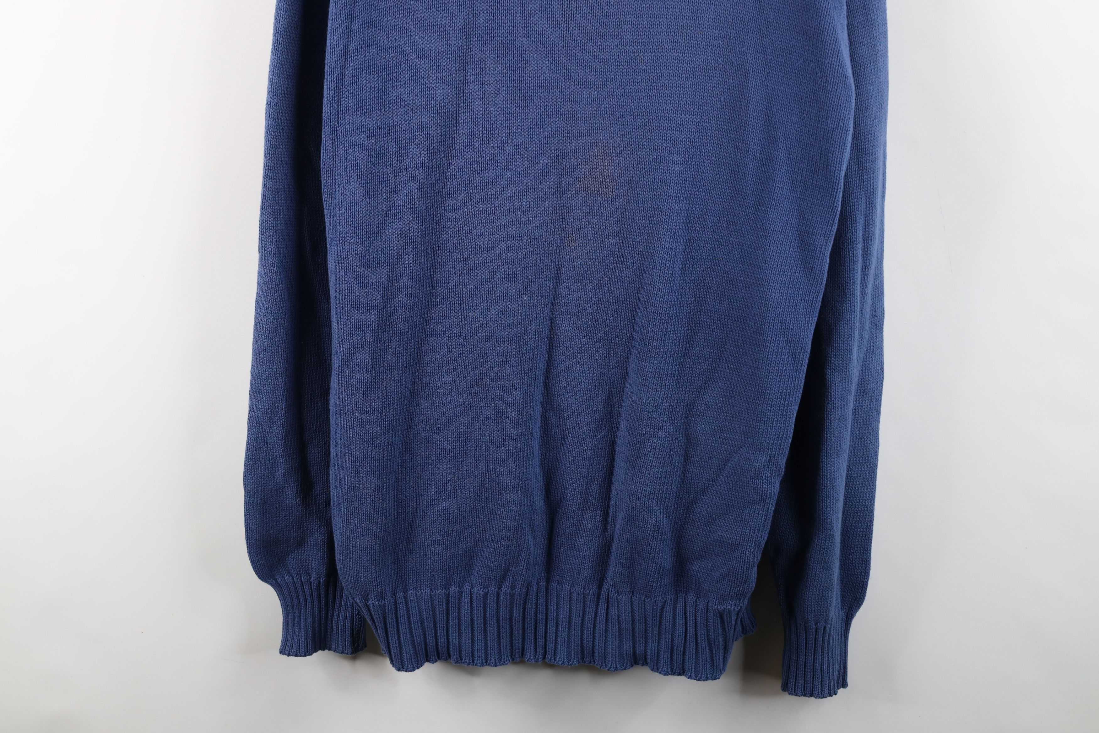 Brooks Brothers × Vintage Vintage 60s Brooks Brothers Cotton Knit Sweater Blue USA Size US L / EU 52-54 / 3 - 3 Thumbnail