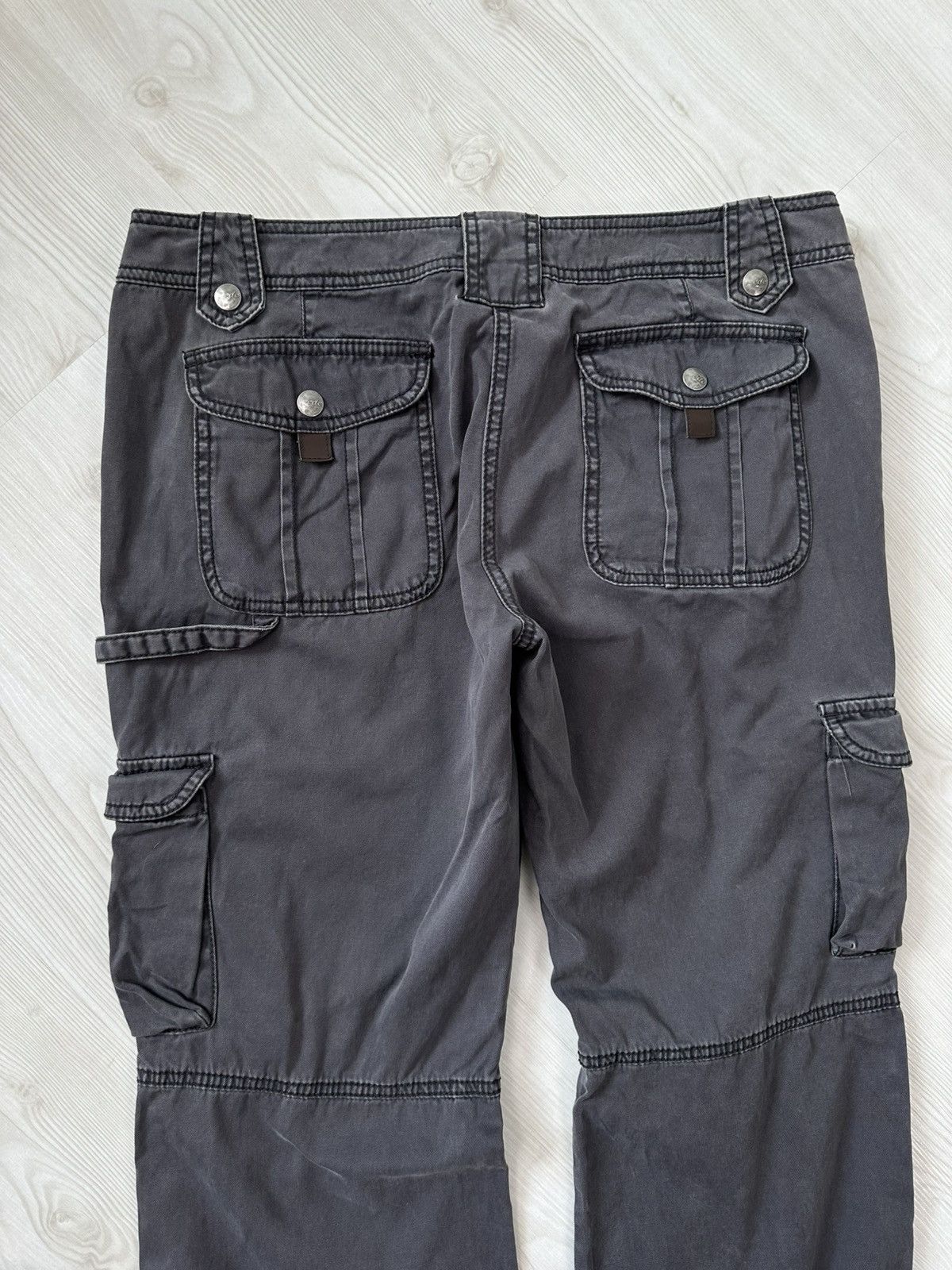 14th Addiction × Japanese Brand Vintage Y2k Cargo Pants Balenciaga Style Streetwear Size 30" / US 8 / IT 44 - 4 Thumbnail