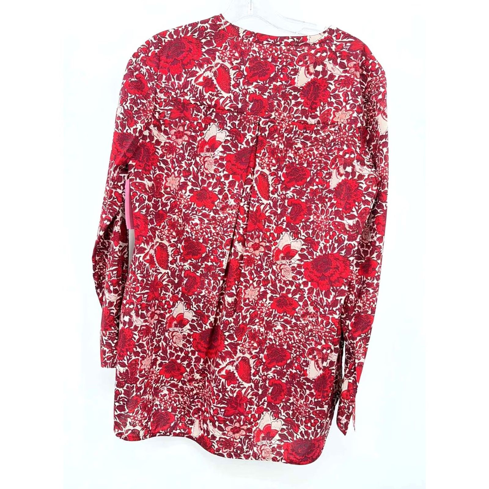 Tory Burch Tory Burch Blouse Size 2 Red Pre-Owned Size XS / US 0-2 / IT 36-38 - 2 Thumbnail