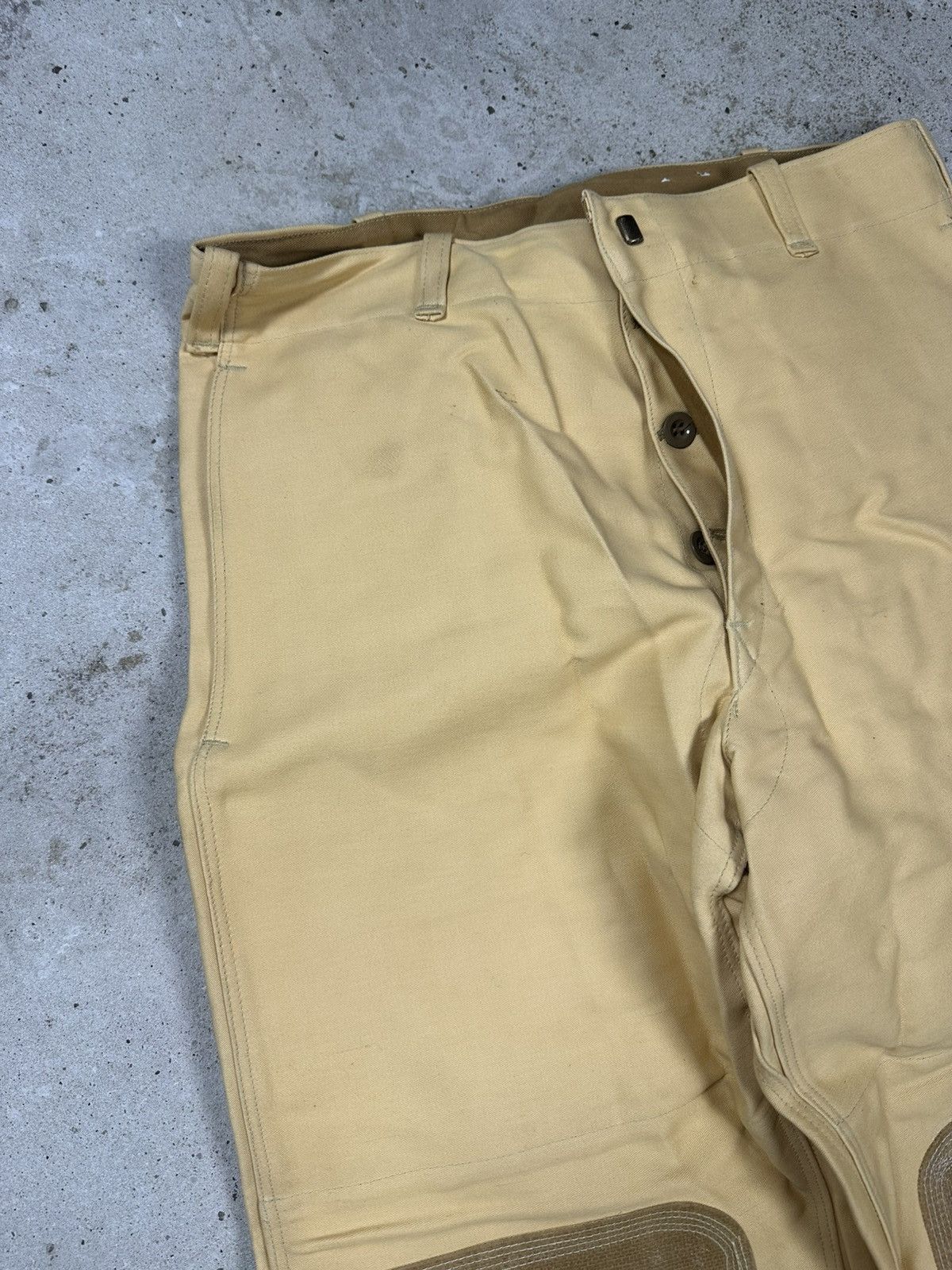 Le Laboureur Vintage 80/90s Yellow Workwear Double Knee Pants Size US 32 / EU 48 - 7 Thumbnail