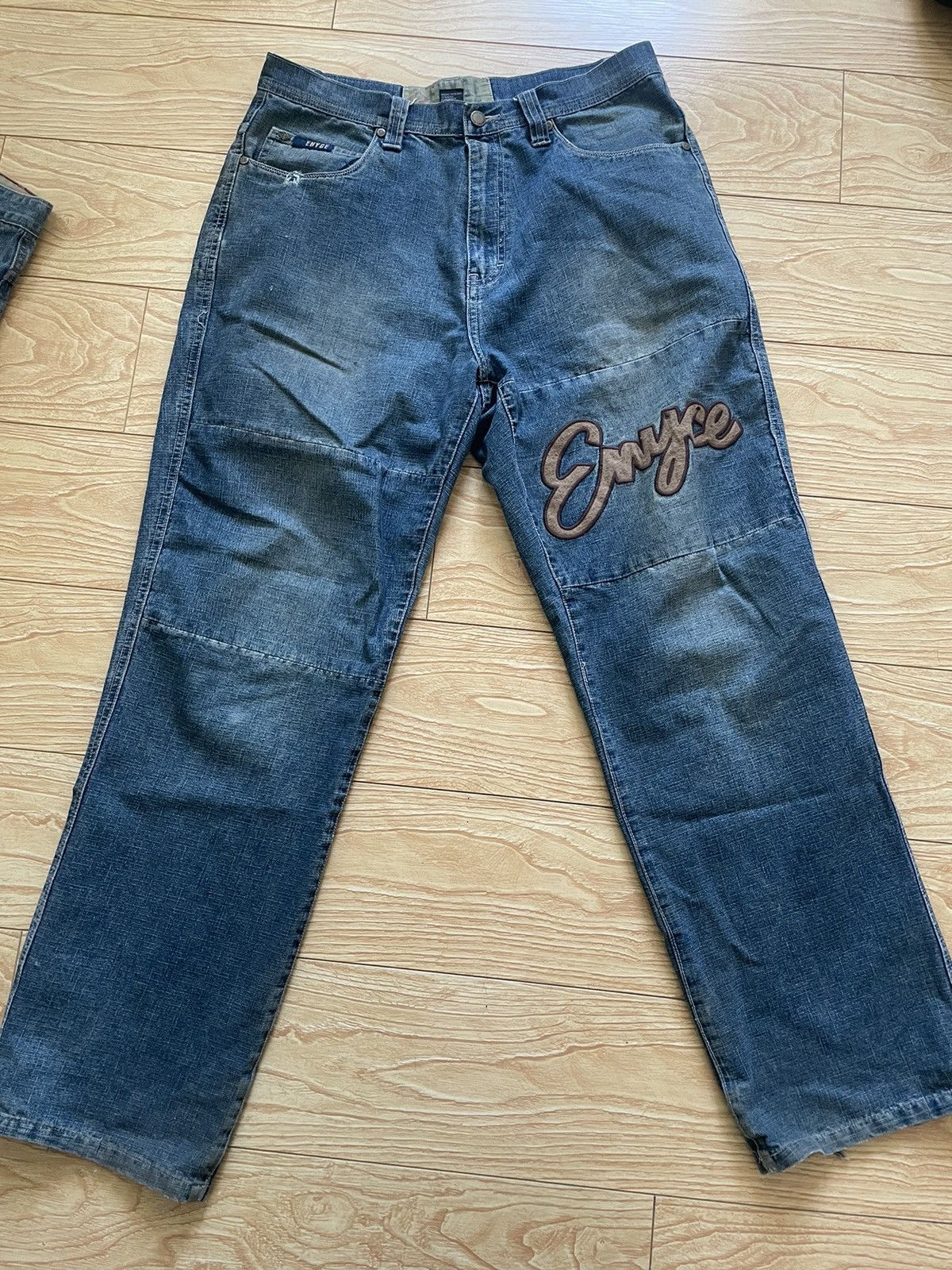 Enyce × Vintage Enyce vintage distressed embroidered jeans y2k Size US 32 / EU 48 - 1 Thumbnail