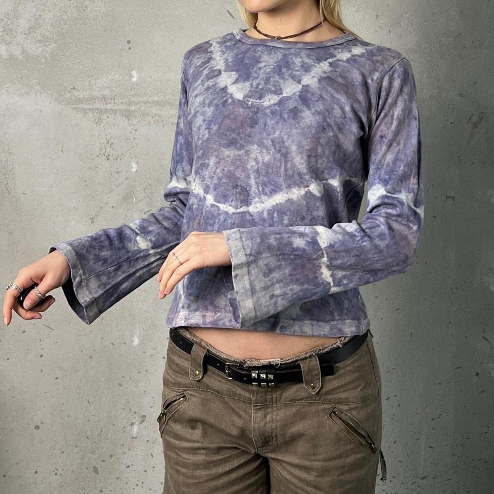 Japanese Brand Deadstock Vintage Nepal Tie Dye Long Sleeve Tee Size M / US 6-8 / IT 42-44 - 6 Thumbnail