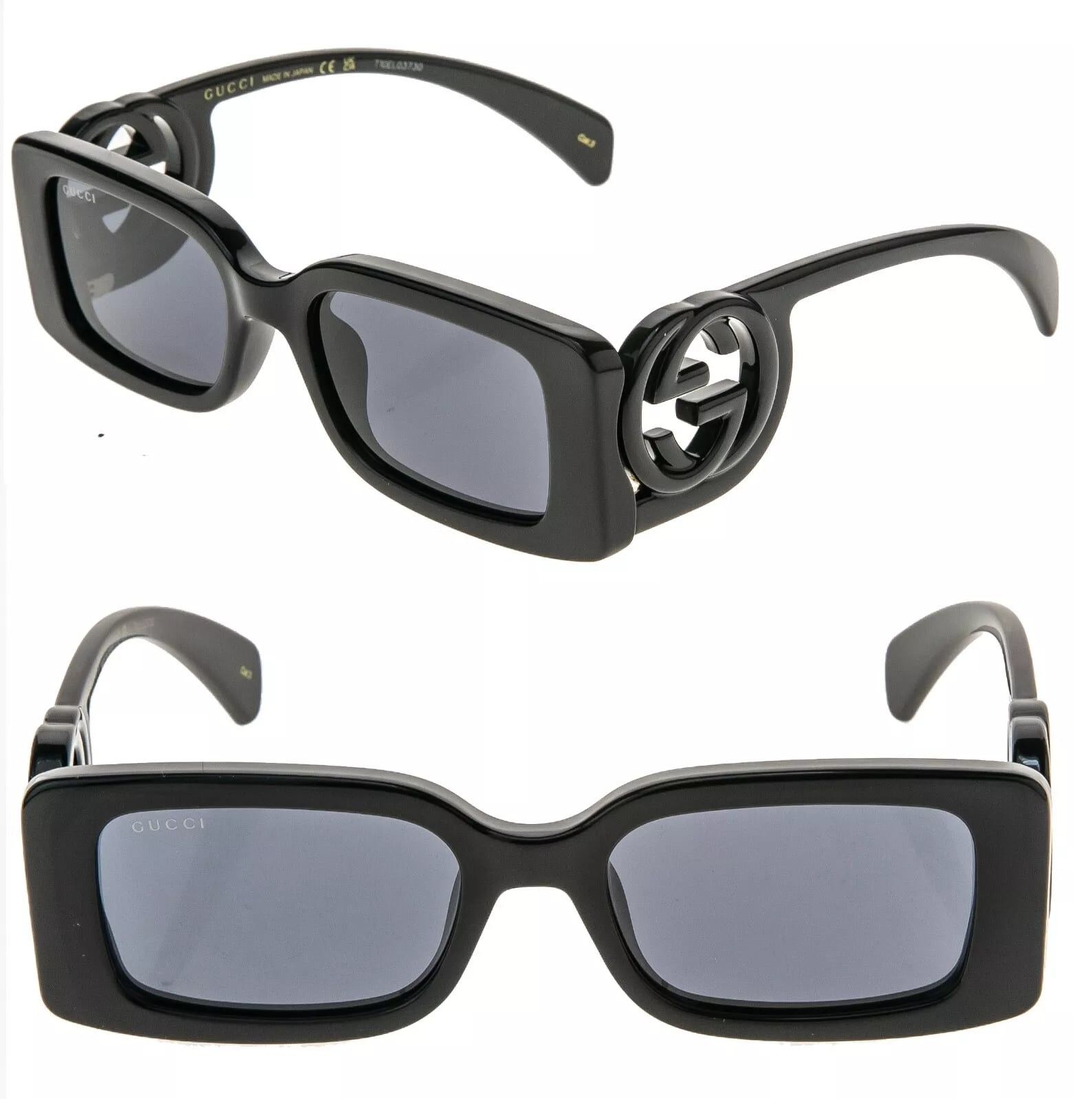 Gucci GUCCI Couture 1325 Black GG Logo 001 Narrow Fashion GG1325S Size ONE SIZE - 1 Thumbnail
