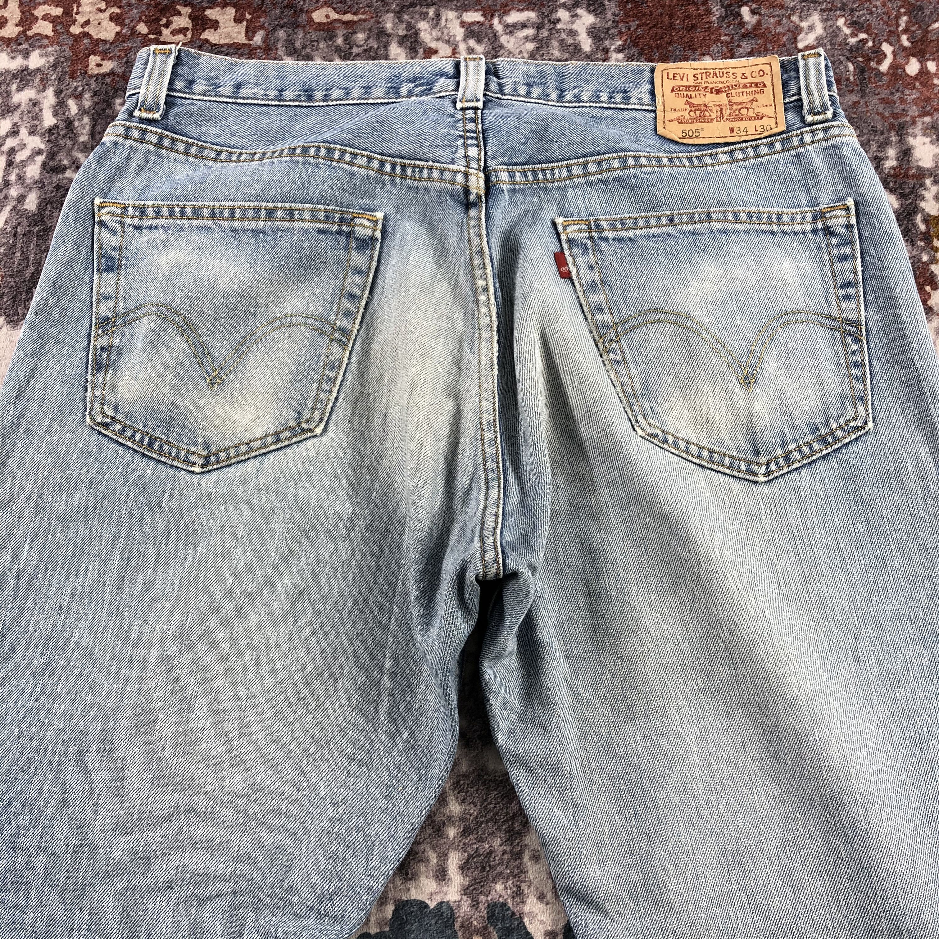 Levi's × Vintage Vintage Light Wash Levis 505 Jeans-JM2768 Size US 35 - 5 Thumbnail