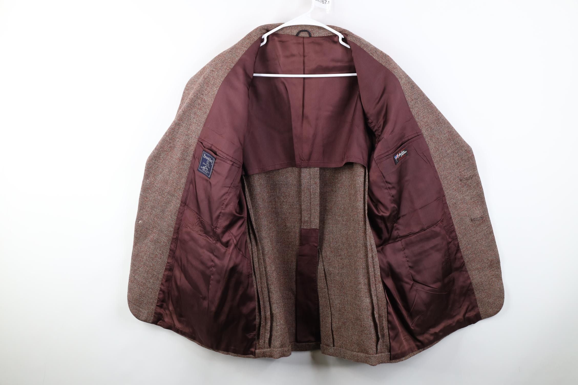 Vintage Vintage 70s Streetwear Tweed Suit Coat Blazer Jacket USA Size US XL / EU 56 / 4 - 9 Thumbnail