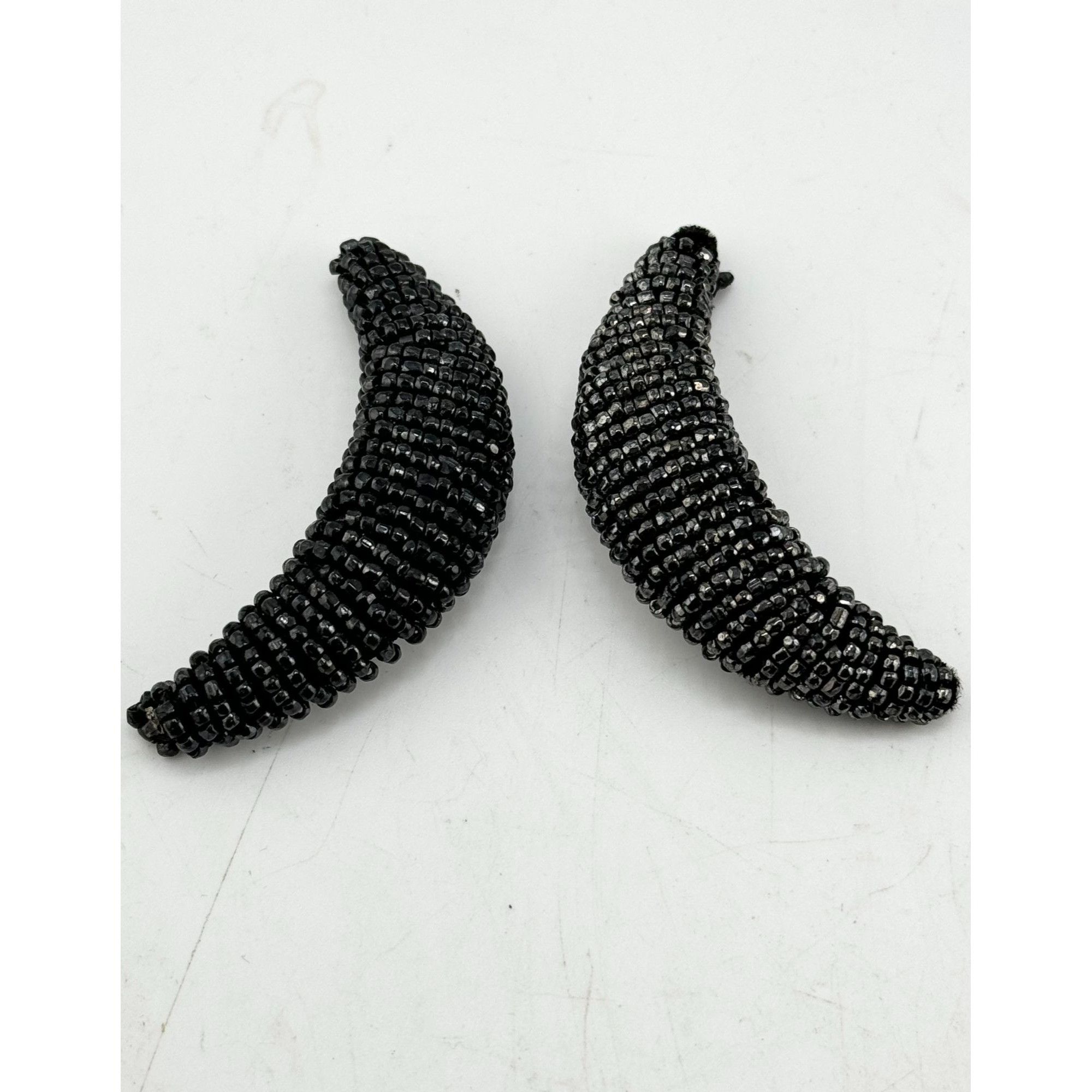 Vintage Vintage black beaded shoe clips Size ONE SIZE - 3 Thumbnail