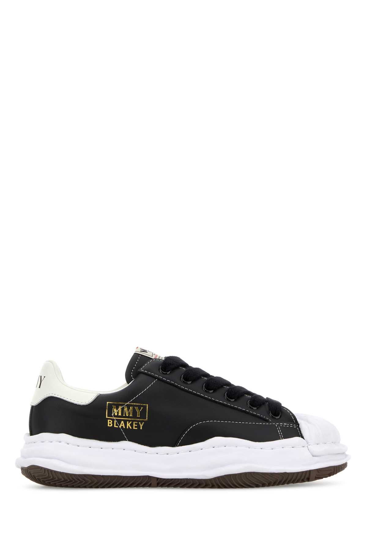 Maison MIHARA YASUHIRO Black Leather Sneakers Size US 10 / EU 43 - 1 Thumbnail