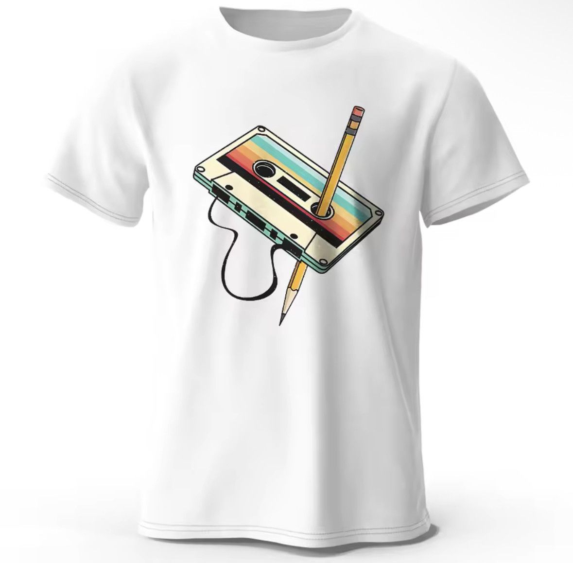 Other Streetwear Fashion Soft Breathable T-Shirt White Graphic Tee Size US XL / EU 56 / 4 - 1 Thumbnail