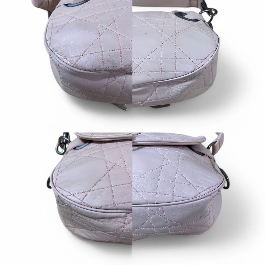 Dior Dior - Pink Leather Handbag Shoulder Bag Charm Tote Size ONE SIZE - 9 Thumbnail