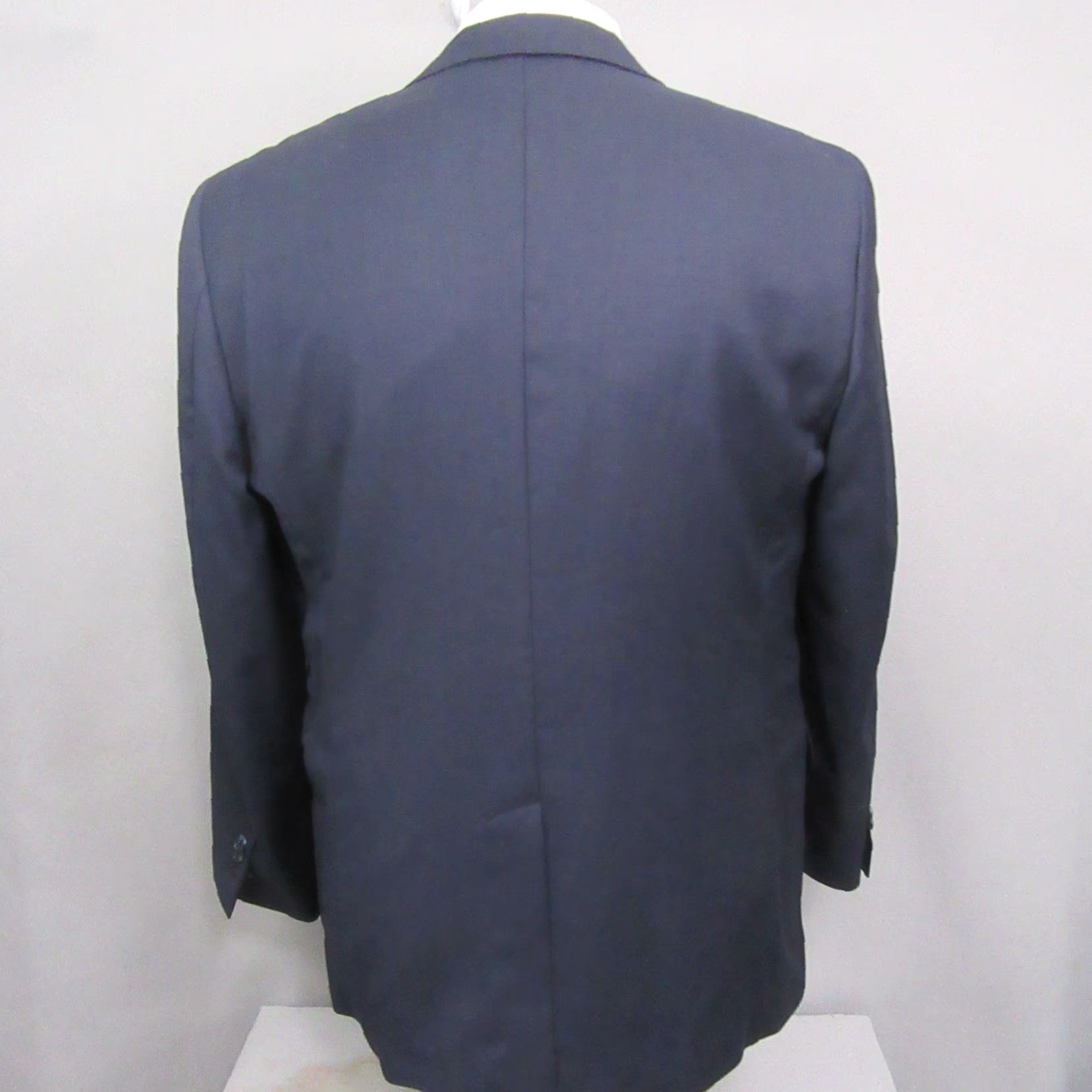Hart Schaffner Marx Hart Schaffner Marx Mens Sport Coat L Solid Navy Blue Unstructured Size US L / EU 52-54 / 3 - 5 Thumbnail