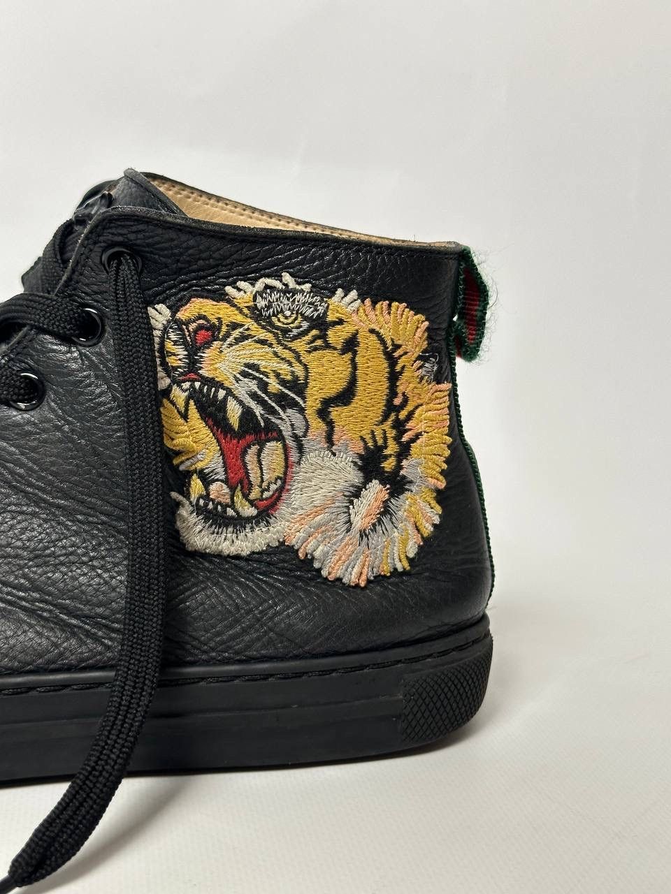 Gucci Gucci Tiger Head Leather High-Top Shoes Size US 8.5 / EU 41-42 - 12 Thumbnail