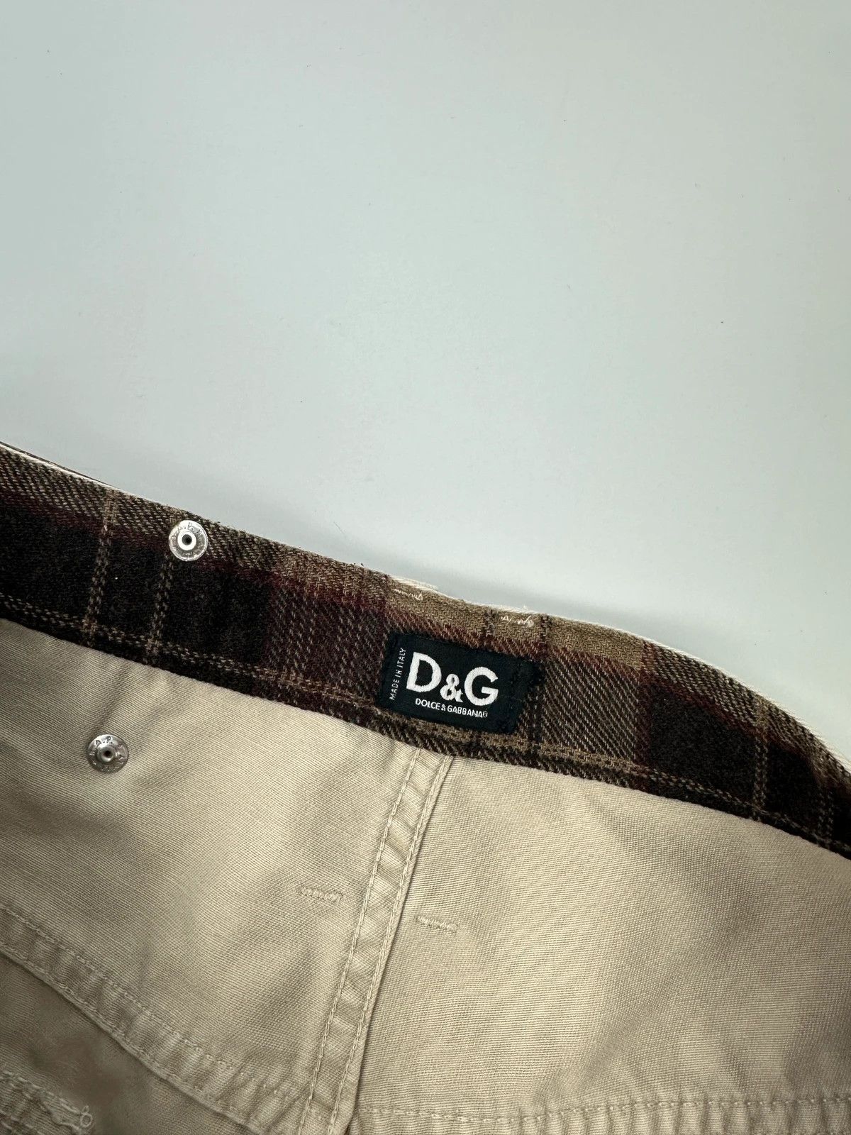 Dolce & Gabbana Dolce & Gabbana 00’s Beige Cargo Wide Legs Pants Size US 26 / EU 42 - 8 Thumbnail