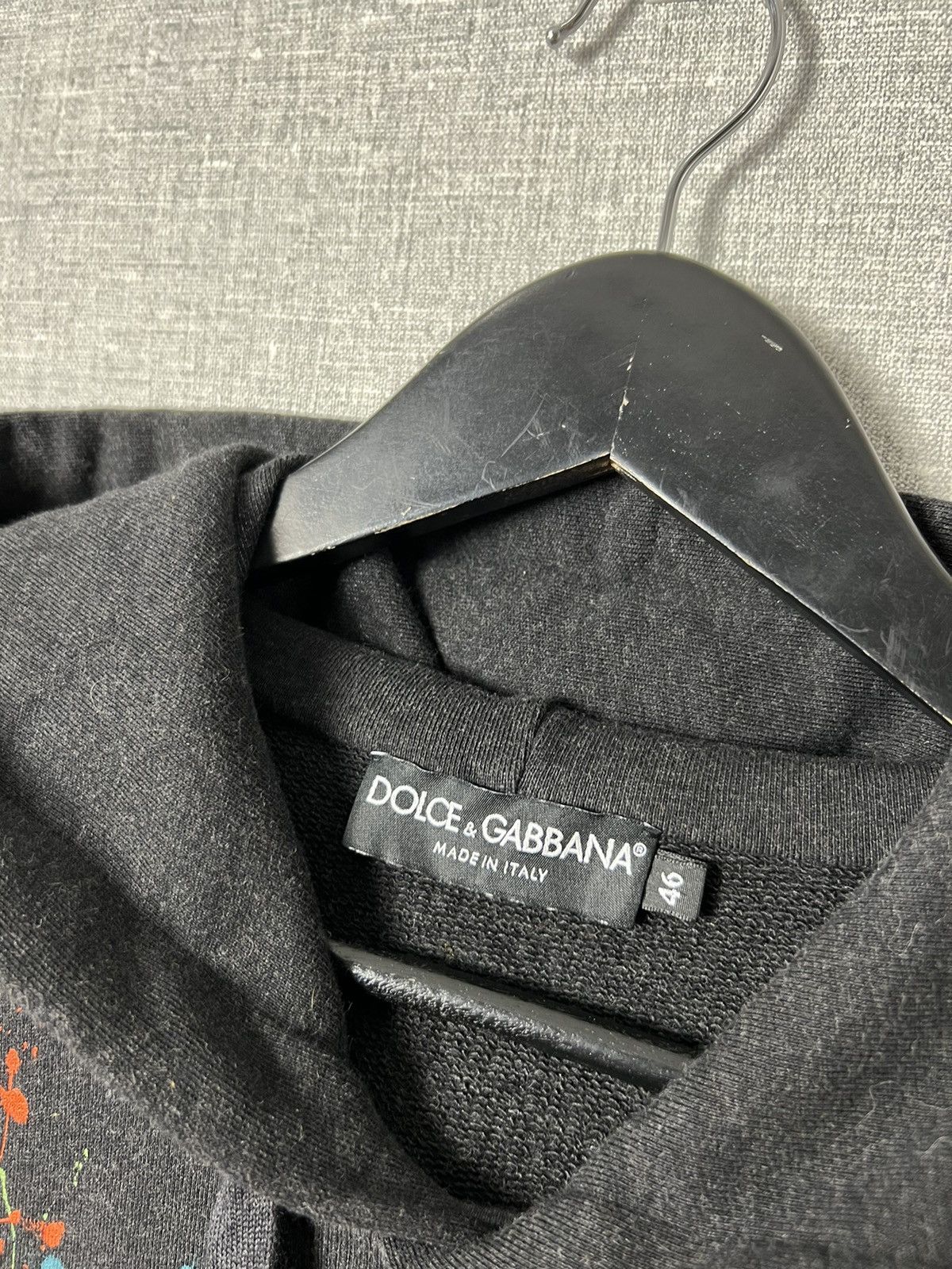Dolce & Gabbana RARE DOLCE AND GABBANA PAINT SPLATTER HOODIE D&G CENTER LOGO Size US S / EU 44-46 / 1 - 11 Thumbnail
