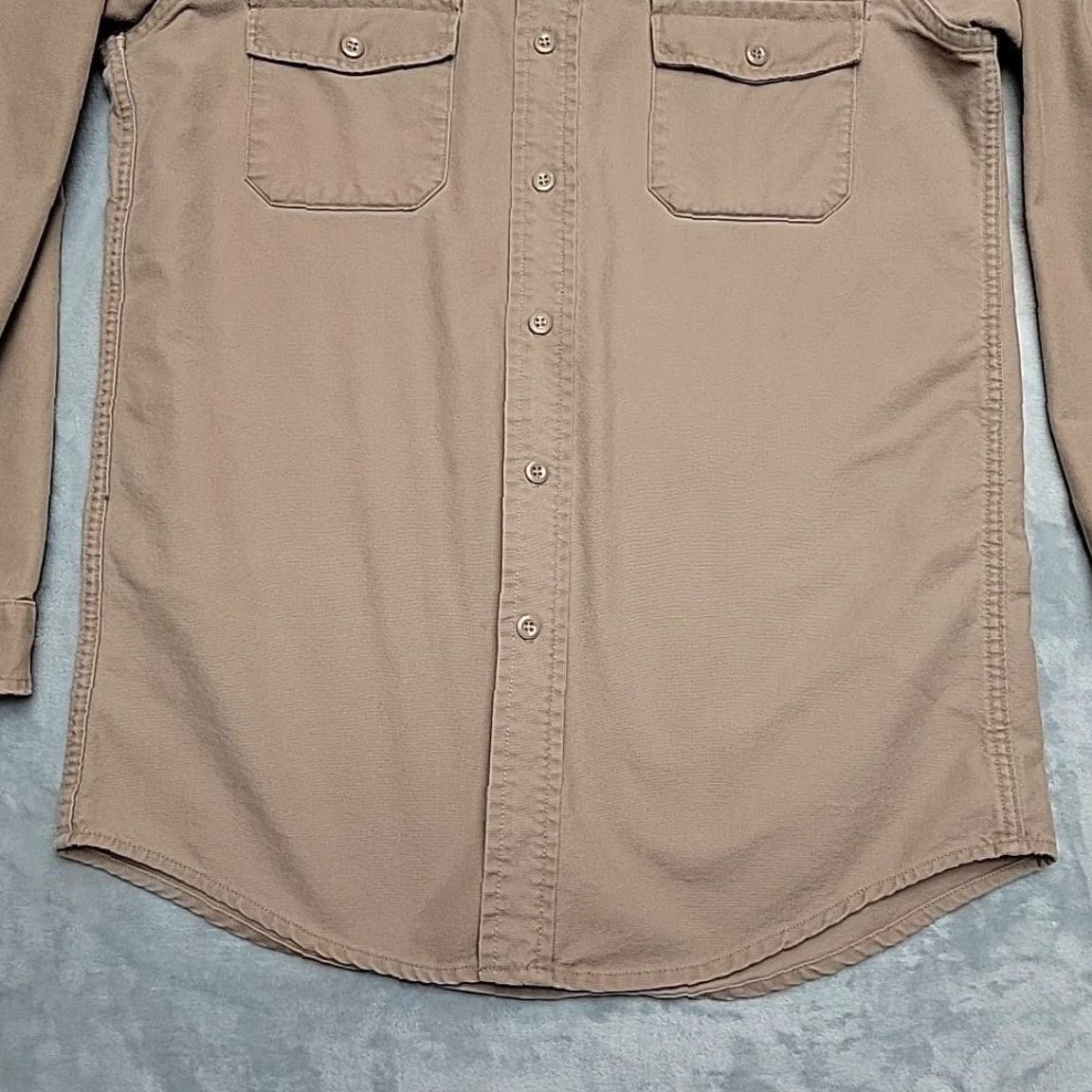 Vintage VINTAGE Melton Deerskin Shirt Mens LT Long Sleeve Flannel Button-Up Pockets Made in USA Brown Regular Big & Tall Shirt Size US L / EU 52-54 / 3 - 2 Thumbnail