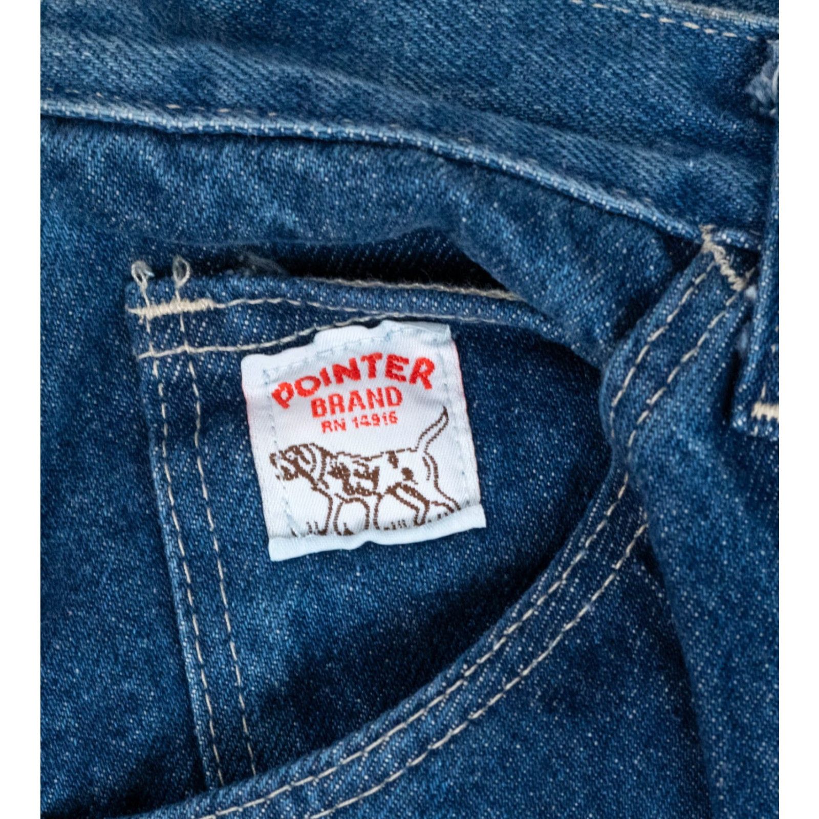 Carhartt VINTAGE True VTG Workwear 80s Pointer Brand Carhartt Style Carpenter Jeans 48x32 NEW USA Denim Blue 5-Pocket Men Regular Zipper Wool? (no) Size US 32 / EU 48 - 7 Thumbnail
