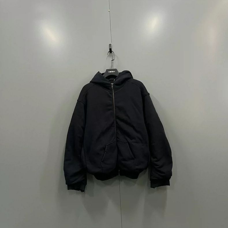Balenciaga Balenciaga Black Hooded Zipper Jacket Size US S / EU 44-46 / 1 - 1 Thumbnail