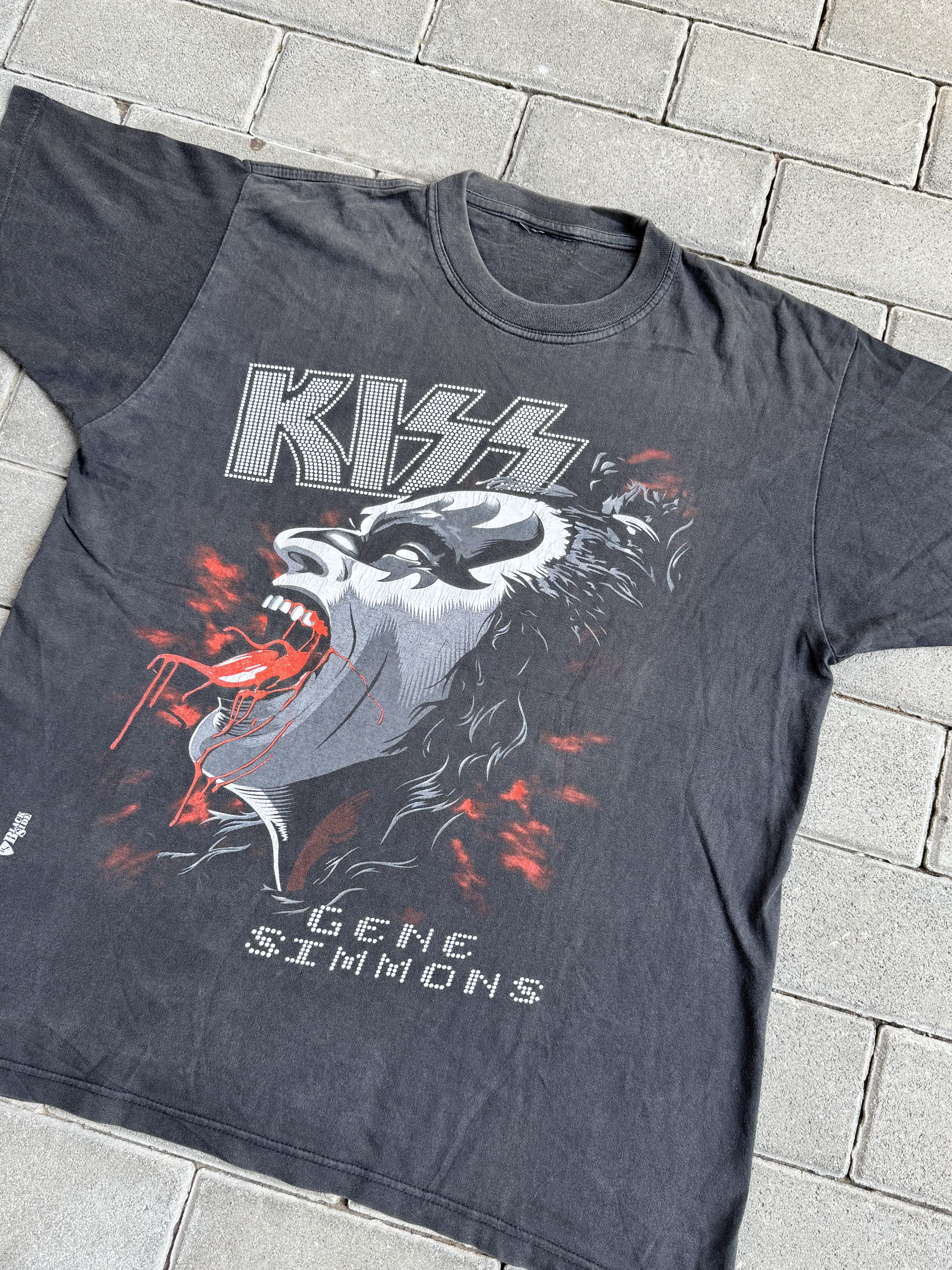 KISS Vintage 1991 Kiss Gene Simmons black cotton t-shirt Size US L / EU 52-54 / 3 - 2 Thumbnail