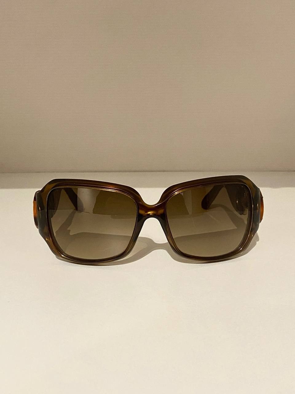 Gucci Gucci Horsebit GG Logo Bamboo Oversized Sunglasses Vintage Size ONE SIZE - 7 Thumbnail