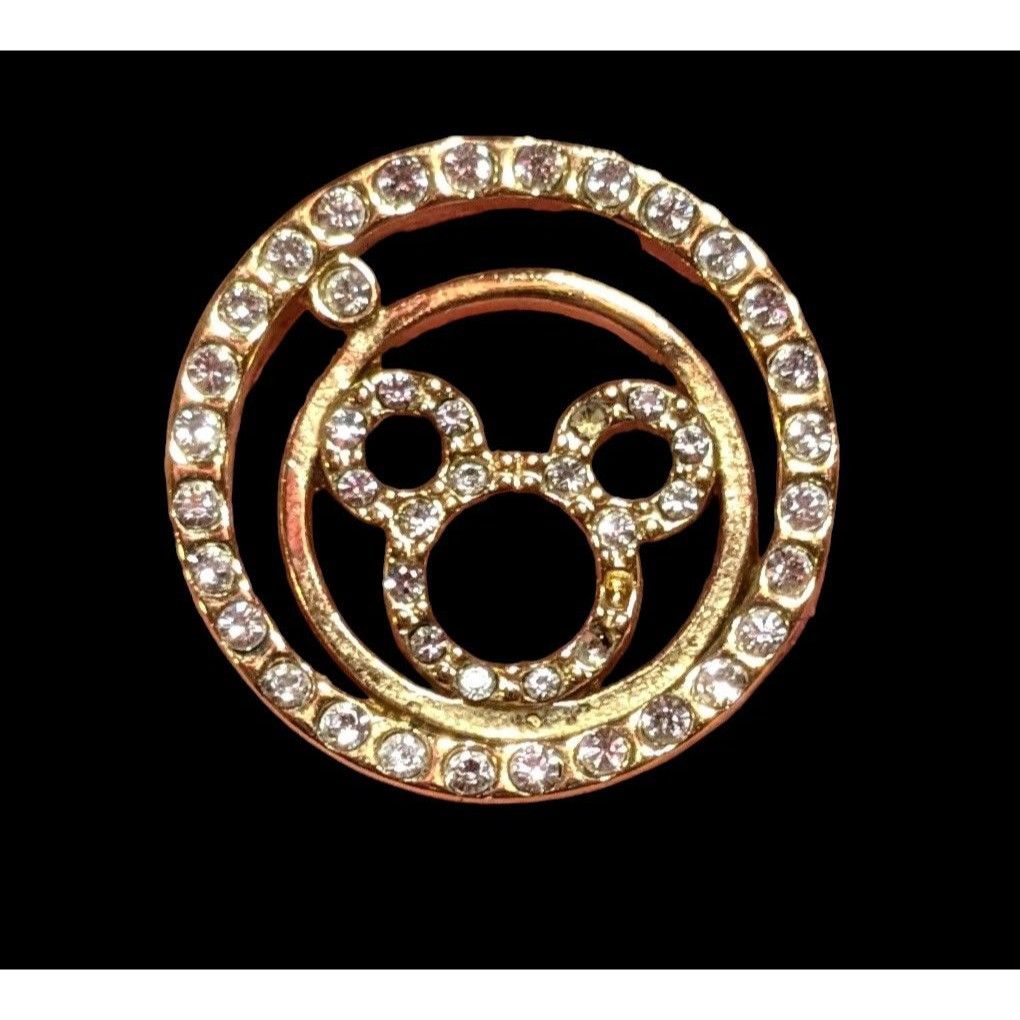 Disney Gold Rhinestone Mickey Slide Charm Size ONE SIZE - 1 Thumbnail