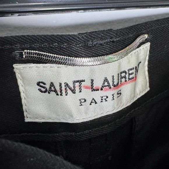 Saint Laurent Paris Saint Laurent Black Pants Cotton Size 29 Size US 29 - 5 Thumbnail